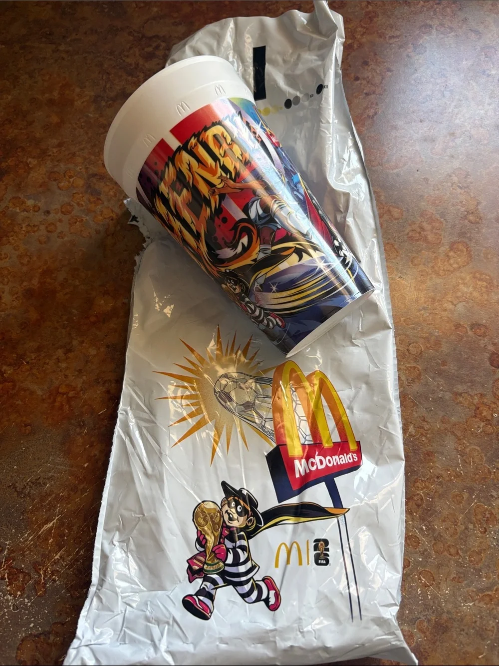 McDonald’s cup featuring French Soccer Legend Thierry Henry